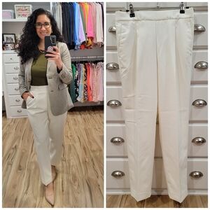 NWT Ann Taylor Winter White Ankle Pants